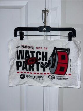 17”x11 Carolina Hurricanes SCF Watch Party Game 6 towel 2026 Stanley Cup Winners